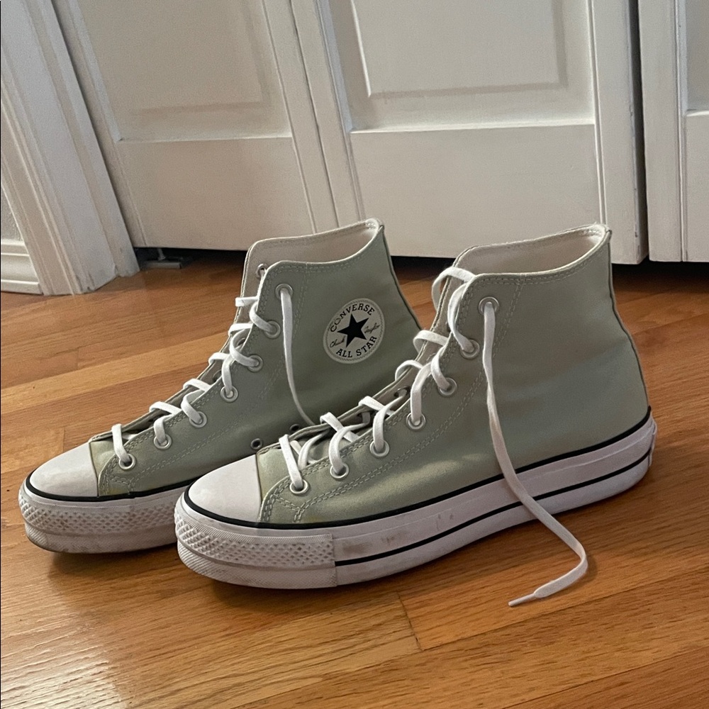 Converse Women's High-Top Sneakers - Light Green